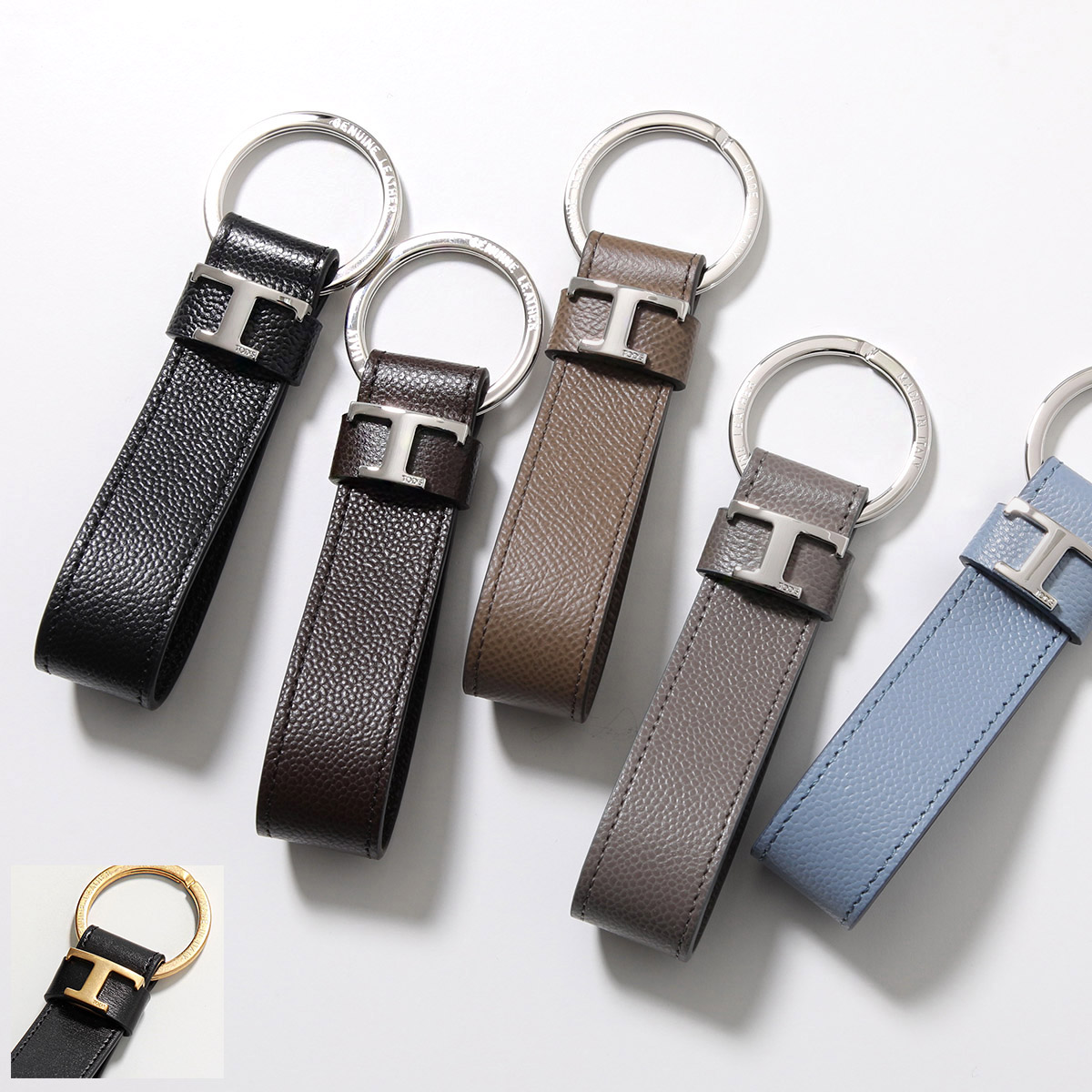 TOD'S レザー キーホルダー・キーリング TOD'S TODS トッズ キーリング XAMTSIGA200 メンズ キーホルダー