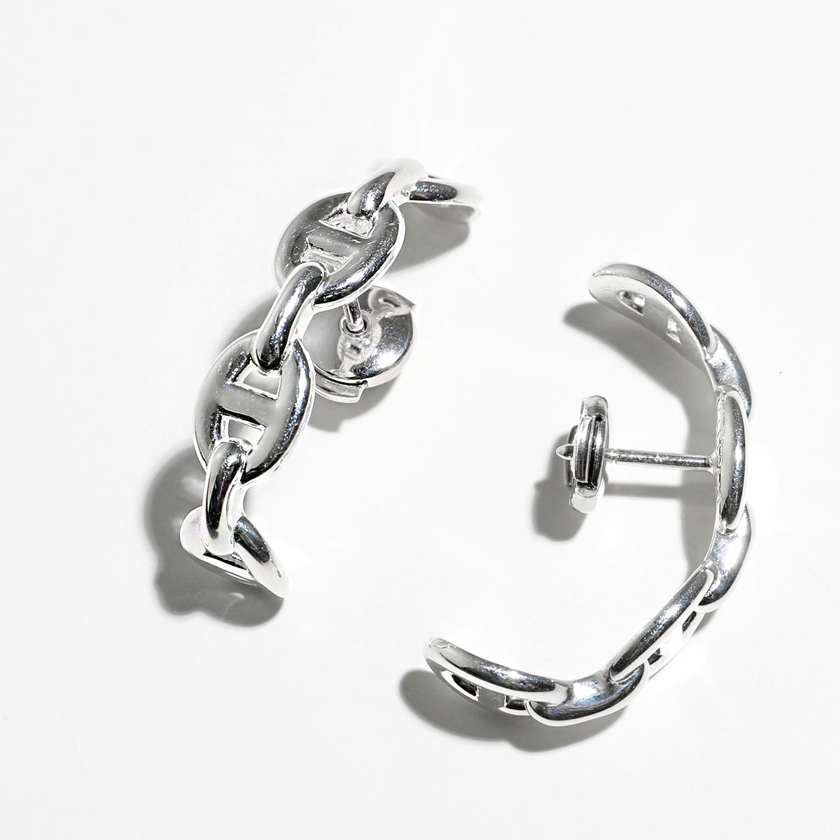 \"国内入手不可！\"【HERMES】ピアス Chaine d'ancre Punk 両耳用 エルメス感溢れる一品】 Hermes Chaine d'ancre Punk ピアス