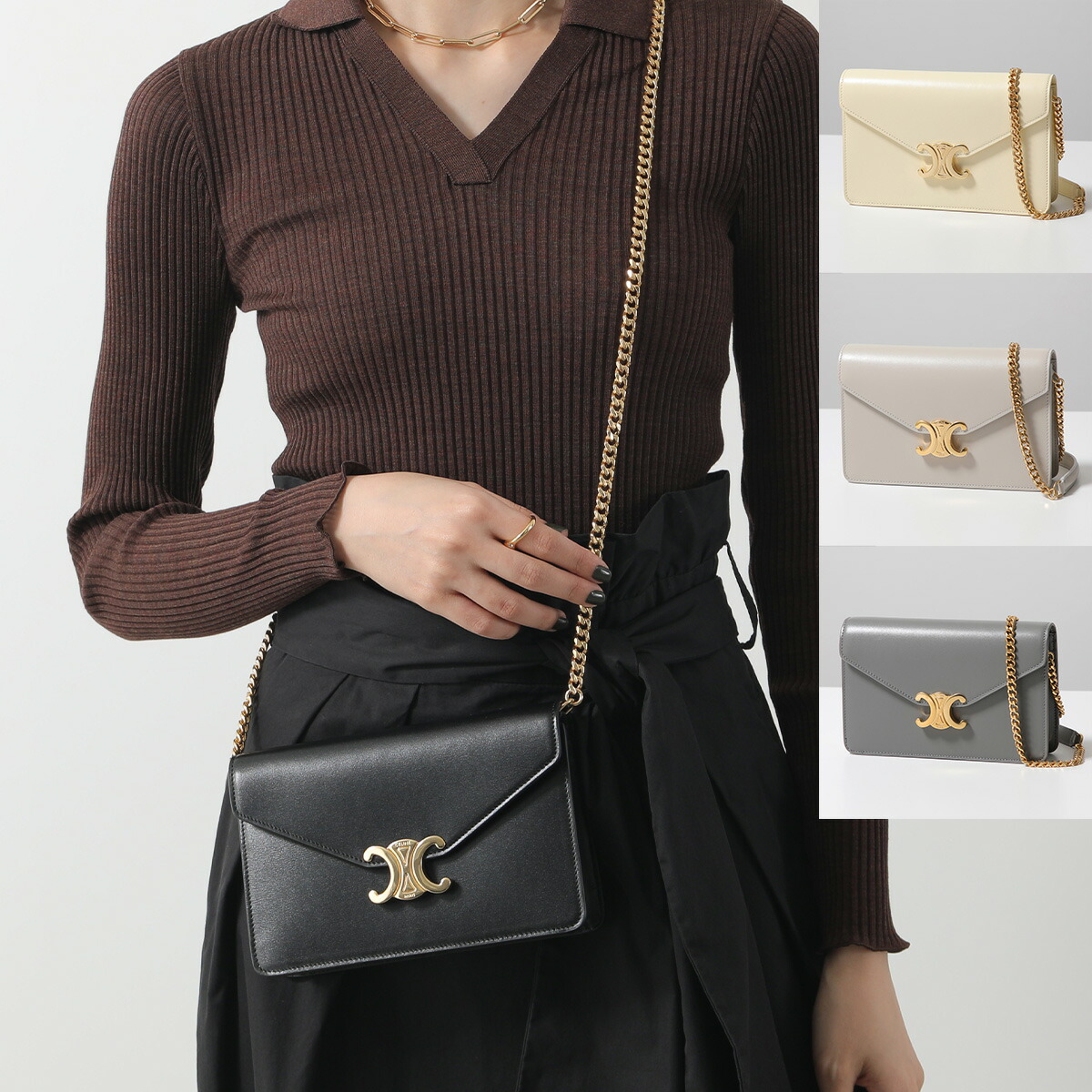 楽天市場】CELINE セリーヌ ショルダーバッグ Horizontal Pouch