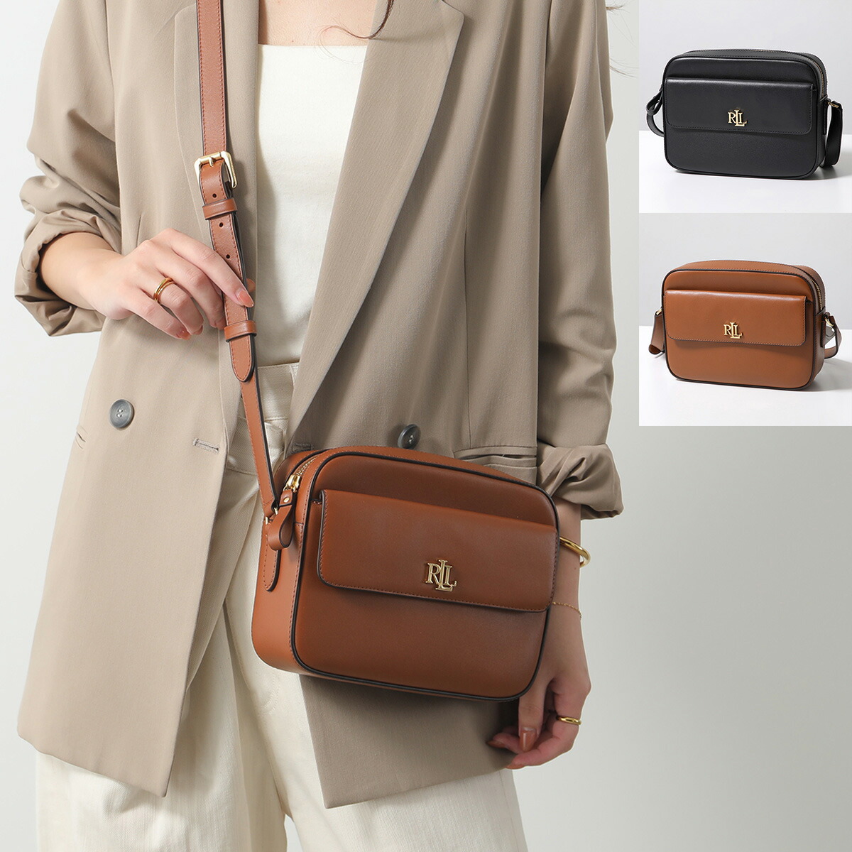 最終価格♡Lauren Ralph Lauren ホワイト系ハンドバッグ Ralph Lauren - ラルフローレン／RALPH LAUREN バッグ