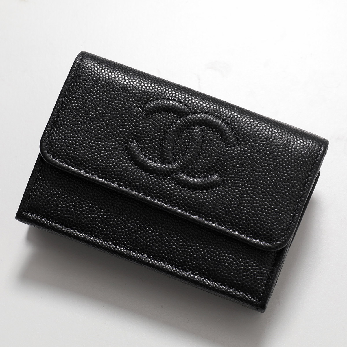 【9/20～9/21限定・最大2万円OFFクーポン配布中】CHANEL シャネル 三つ折り財布 AP4655 B20633 レディース メンズ ココマーク CCマーク ミニ財布 レザー 94305【dc_kikaku】