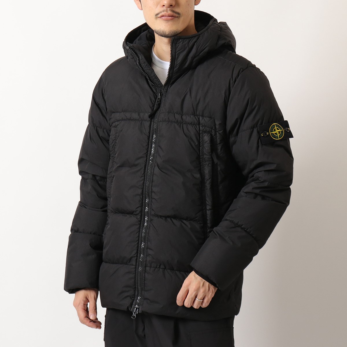 楽天市場 Stone Island ストーンアイランド フード付き ダウンジャケット 撥水 ブルゾン V0029 メンズ インポートセレクト Musee
