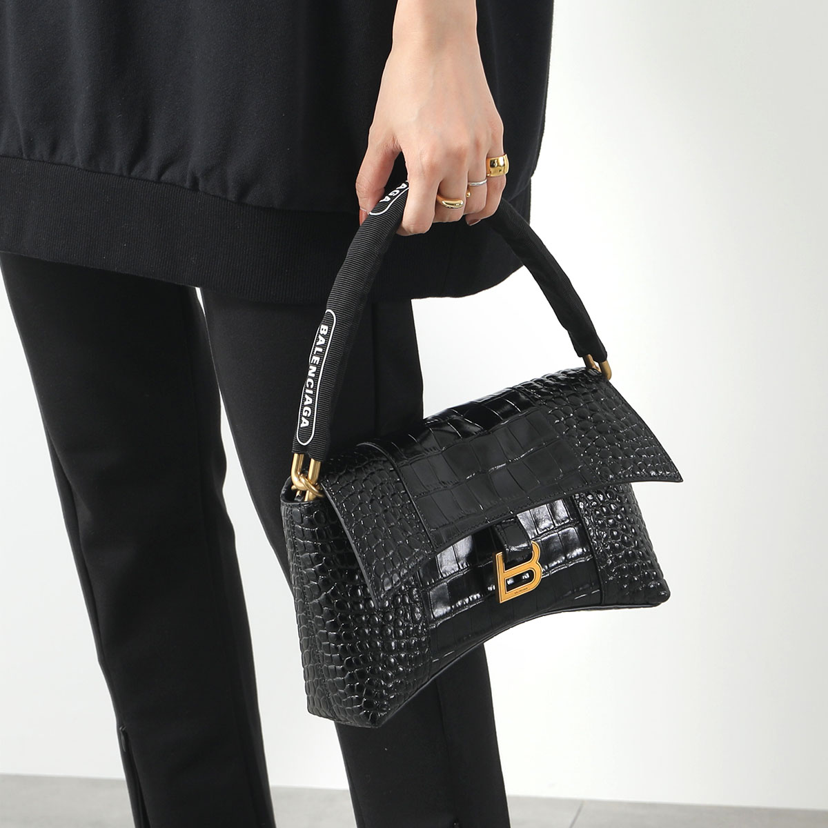 BALENCIAGA iphoneケース 12 pro 黒 レザー バレンシアガ ブラック（黒）系 BALENCIAGA(バレンシアガ) iPhone