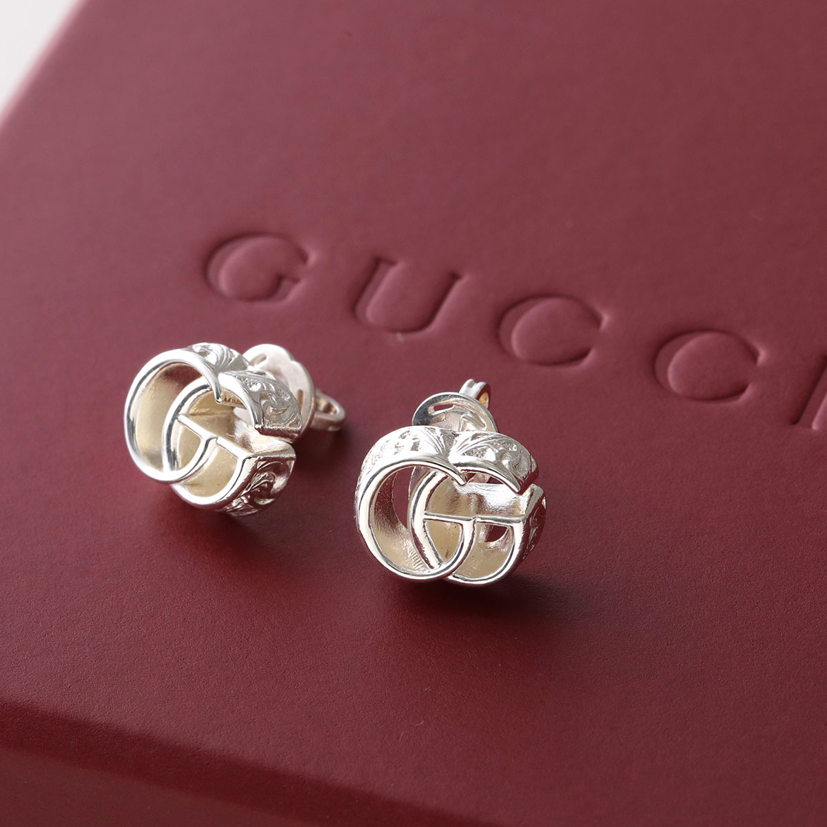 GUCCI GGピアス　silver 925 スタッズ GUCCI グッチ ピアス スタッズピアス シルバー アクセサリー