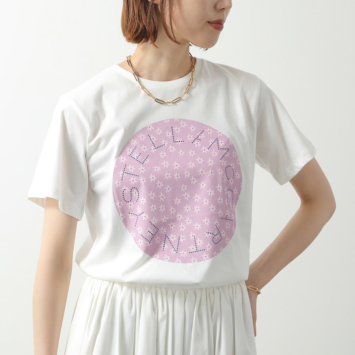 美品★定価4,3万★Stella McCartney★シルク スリーブ Tシャツ