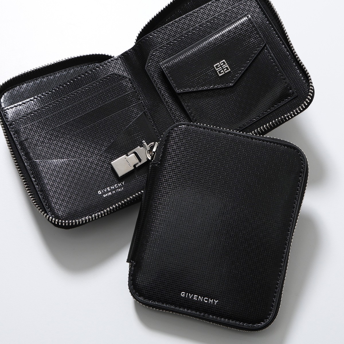 GIVENCHY 4G ジップ付きカードホルダー(ミニ財布) 4G ジップ付きカードホルダー - ブラック | GIVENCHY JP