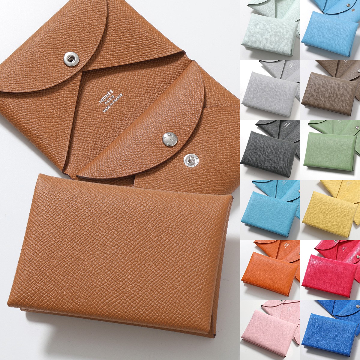 【8/20限定・最大2万円OFFクーポン配布中】HERMES エルメス コインケース カルヴィデュオ CALVI DUO 083035CK 082977CK 083416CK 085119CK レディース エプソン シェーブル エバーカラー シャムキラ マダム レザー カードケース ミニ財布 カラー19色