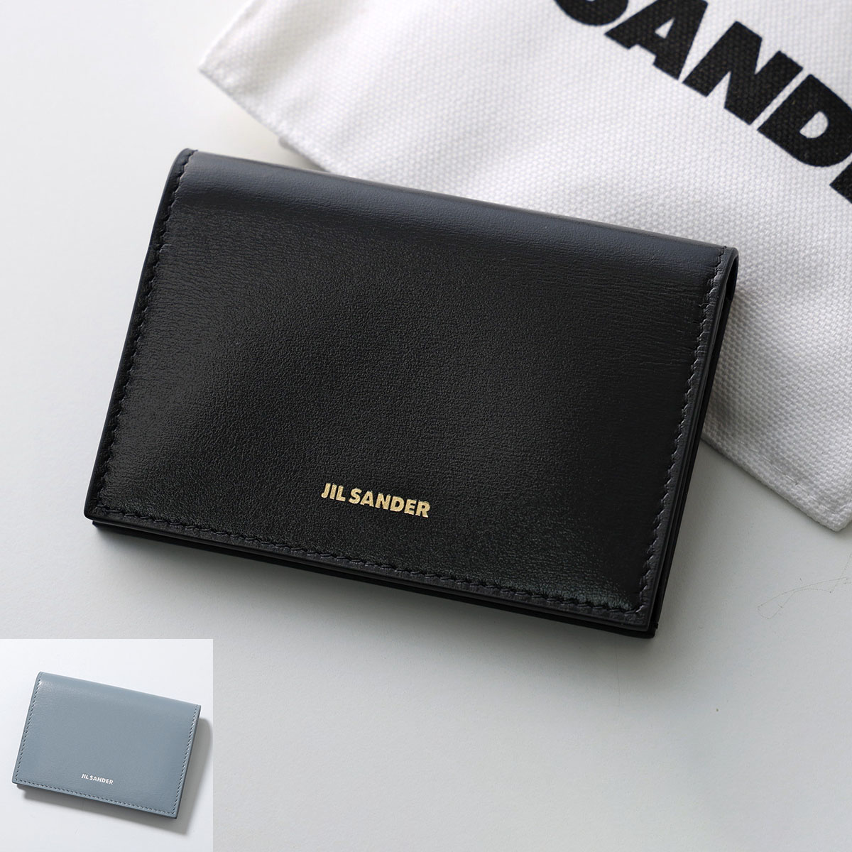 M03/017 ジルサンダー 二つ折りカードケース 名刺入れ ブルー系 JIL SANDER ジルサンダー メンズ カードケース FOLDED CARD