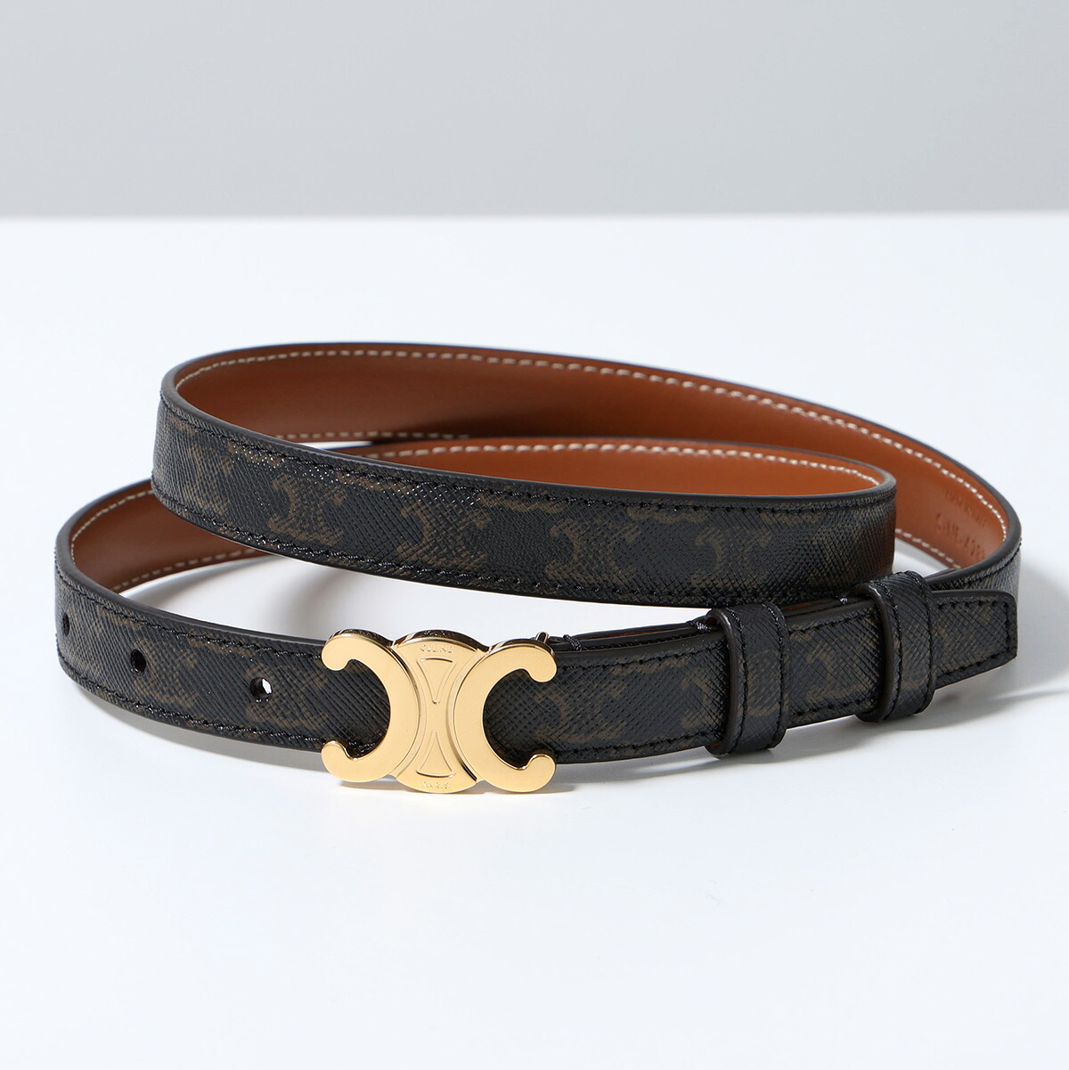楽天市場】CELINE セリーヌ ナローベルト BC-16 18MM 45BLQ3A01