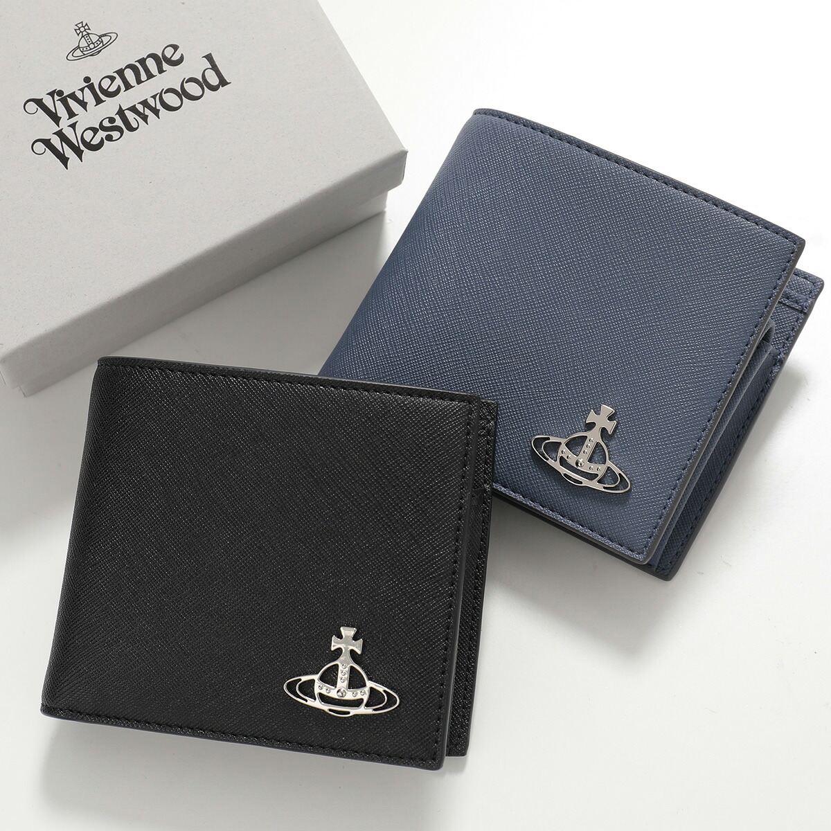 Vivienne Westwood ヴィヴィアンウエストウッド 二つ折り財布 5115002QM S0021 51010016U S000B メンズ ヴィーガンレザー オーブ 小銭入れあり ミニ財布 カラー2色【dc_kikaku】|インポートセレクトmusee