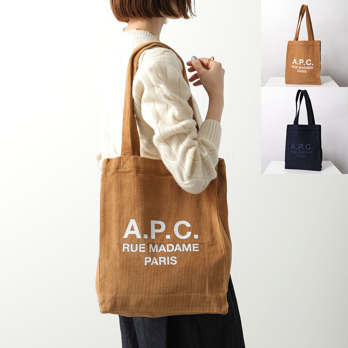 楽天市場】APC A.P.C. アーペーセー ハンドバッグ tote thais