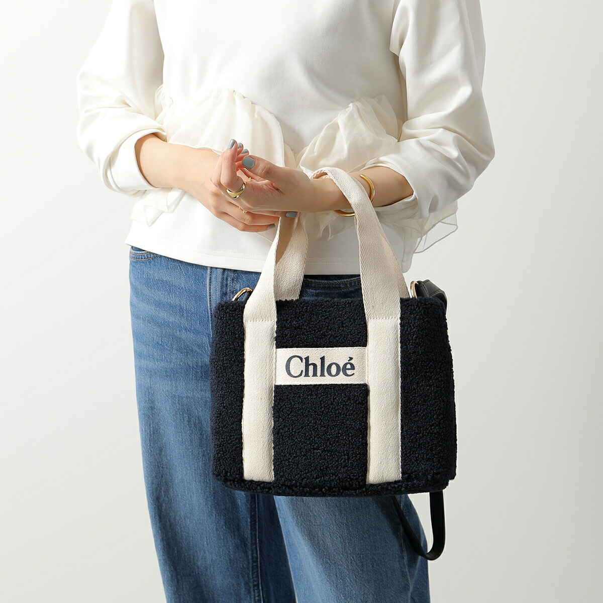 Chloe　クロエ　カゴバッグ　トートバッグ　ハンドバッグ　ショルダーバッグ クロエ Chloe かごバッグ トートバッグ ウッディ かごバッグ カゴ