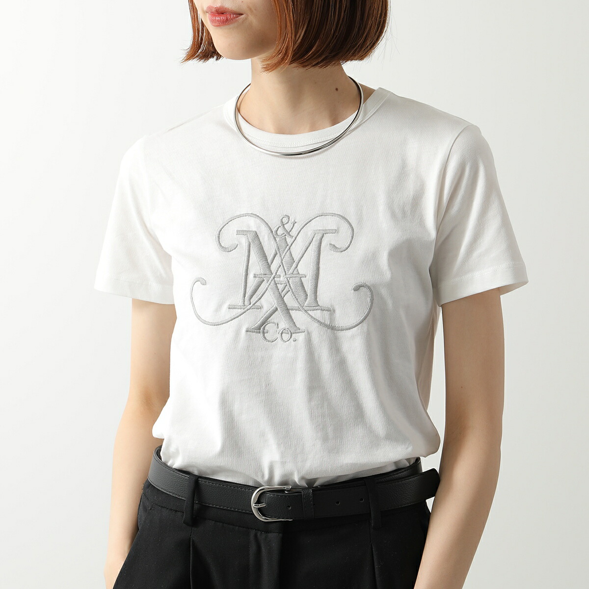 【美品】　Max Mara Tシャツ　ホワイト　ビーズ装飾 楽天市場】MAX MARA Studio マックスマーラ ステュディオ T