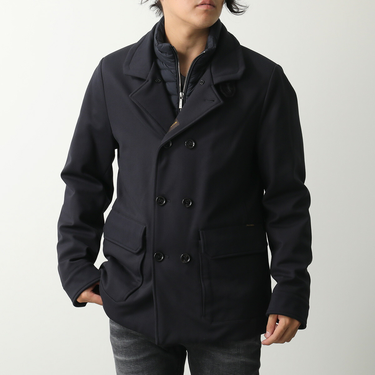 MooRER　ムーレー　 ライトブルー　春ダウンジャケット ゴージャスな一着が再入荷！MooRER(ムーレー)のライトダウン