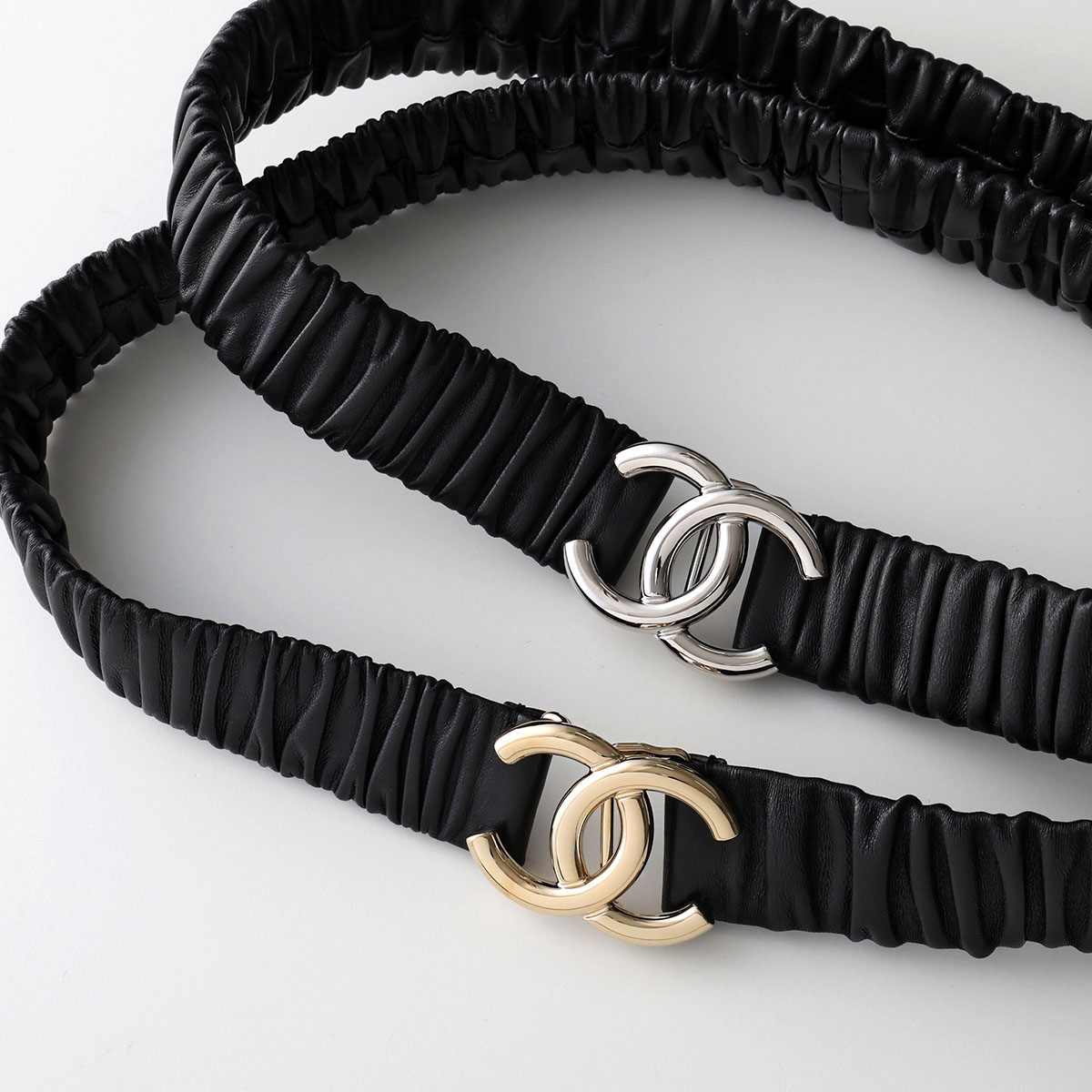 CHANEL シャネル 　レッグウォーマー 黒 ロゴ入り 24061916_3.jpg