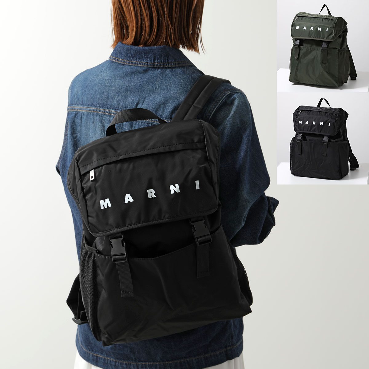 楽天市場】MARNI マルニ ナイロン シティスケープ バックパック