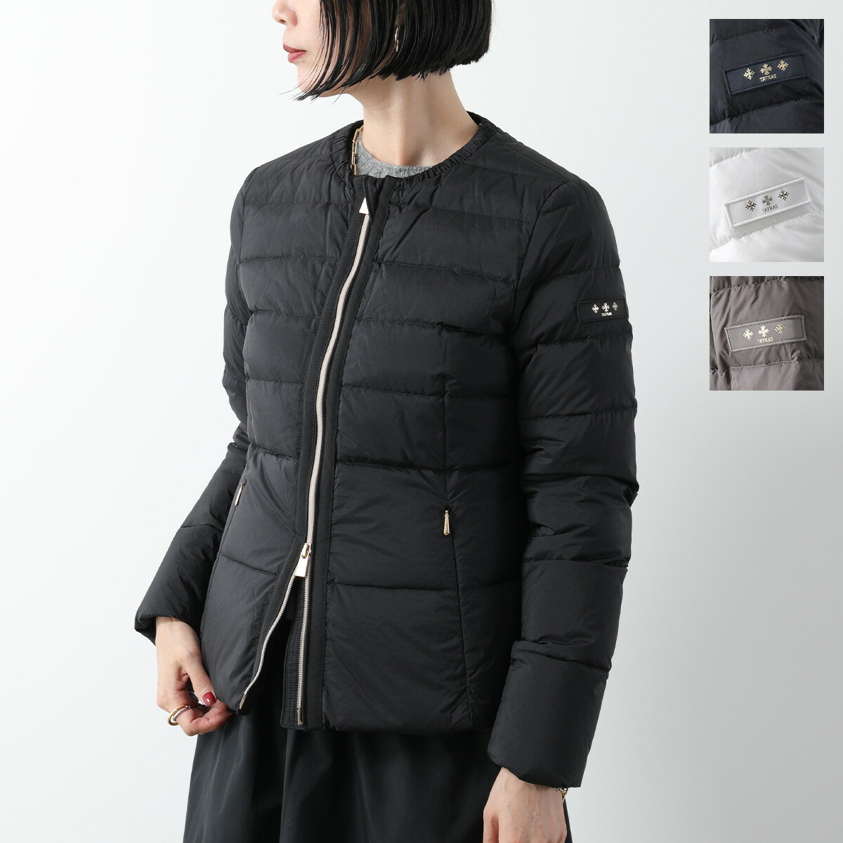 『美品』MONCLER モンクレール　ニット切替ダウン ノーカラー　Mサイズ 楽天市場】MONCLER モンクレール ダウンジャケット 9B00006
