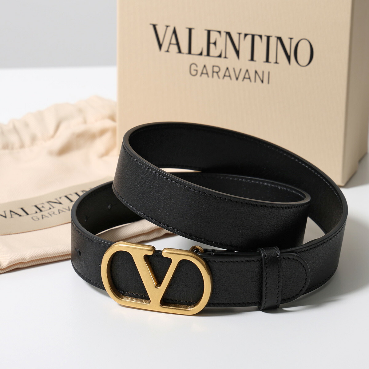 美品　VALENTINO ヴァレンティノ Vロゴ ベルト　黒　レディース　レザー 楽天市場】【9/24-9:59迄10％OFFクーポン対象】VALENTINO