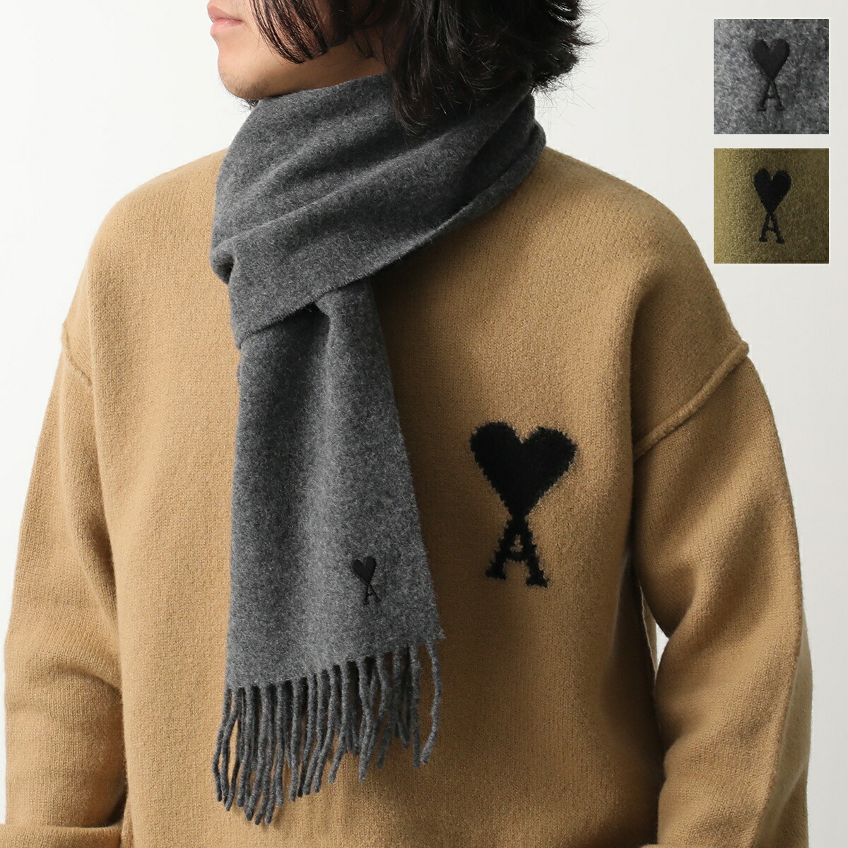 楽天市場】ami paris アミパリス マフラー ADC OVERSIZE SCARF