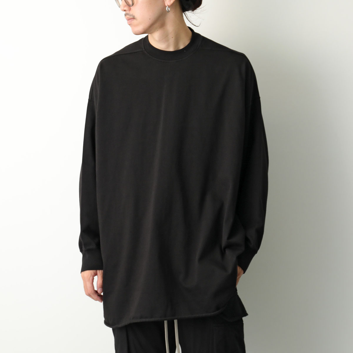 最終値下げ　リックオウエンス　ロングカットソー RICK OWENS DRKSHDW - 【25SS】ジャンボ ロングスリーブ 長袖 T