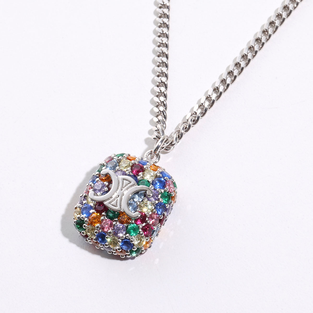 CELINE クリスタル装飾 ネックレス 新品同様 Celine クリスタルネックレス ゴールド - メルカリ