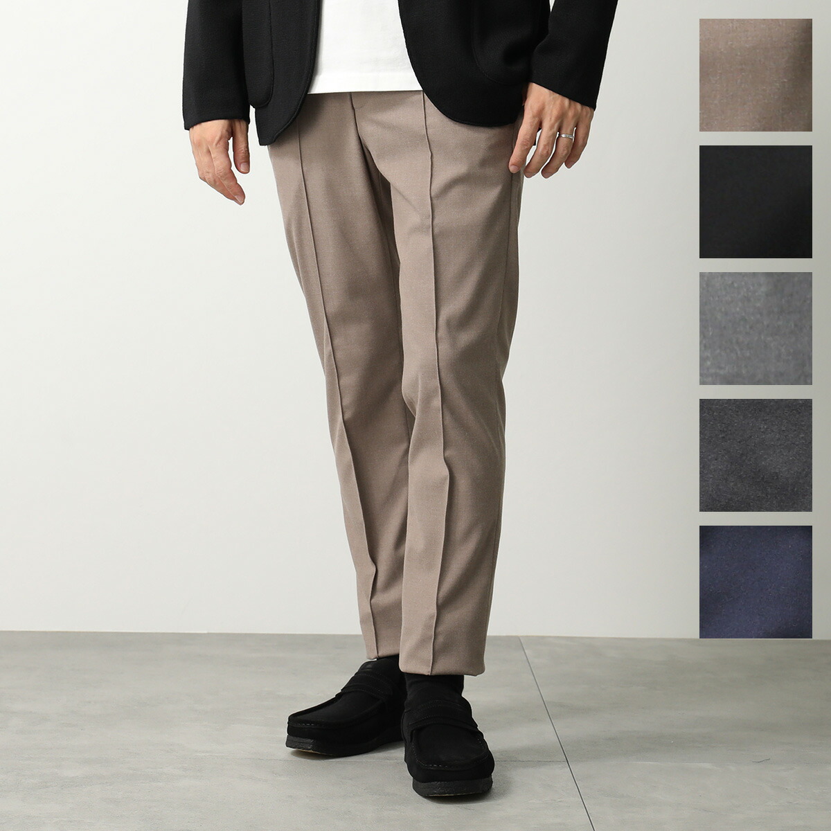 【未使用】giab's ジャブス ゴールド ウール ニット カーディガン 48 大きいサイズ レディース ストール風ニットカーディガン goldy