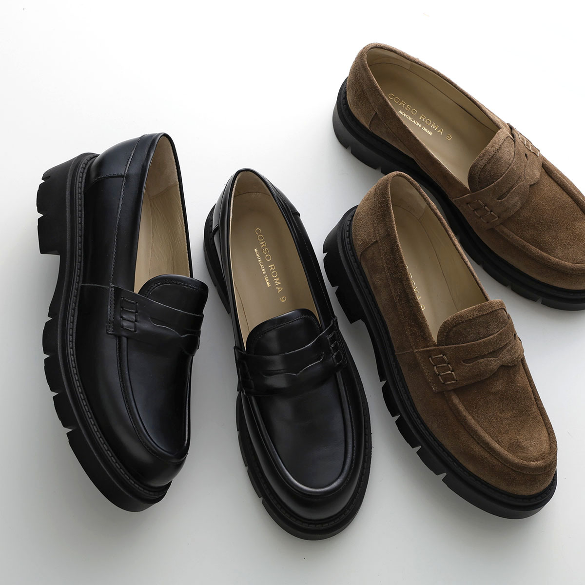 極美品■COACH コーチ【23.0】メリージェーン 厚底 本革 レザー 黒 COACH ブラックレザー ローファー 厚底 COACH ブラックレザー