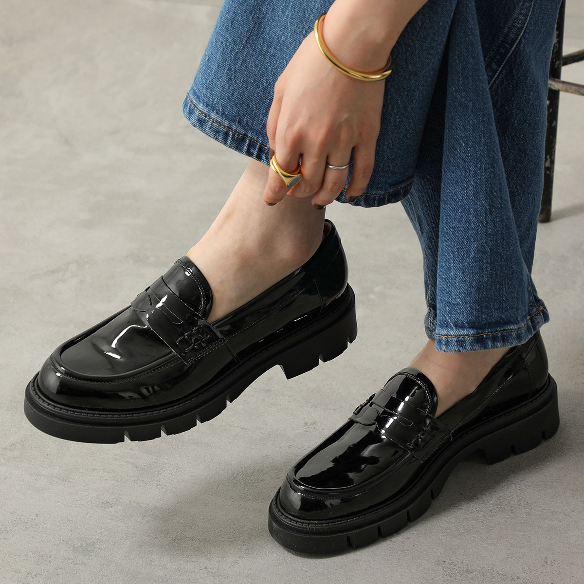 楽天市場】HEREU ヘリュー レディース ローファー コイン NOMBELA