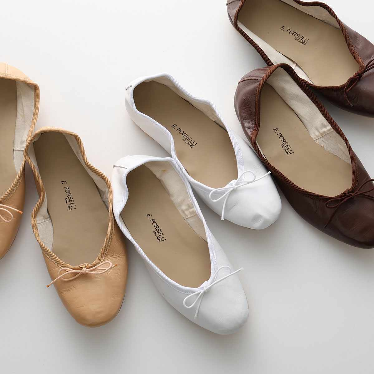 楽天市場】PORSELLI ポルセリ バレエシューズ BALLERINE
