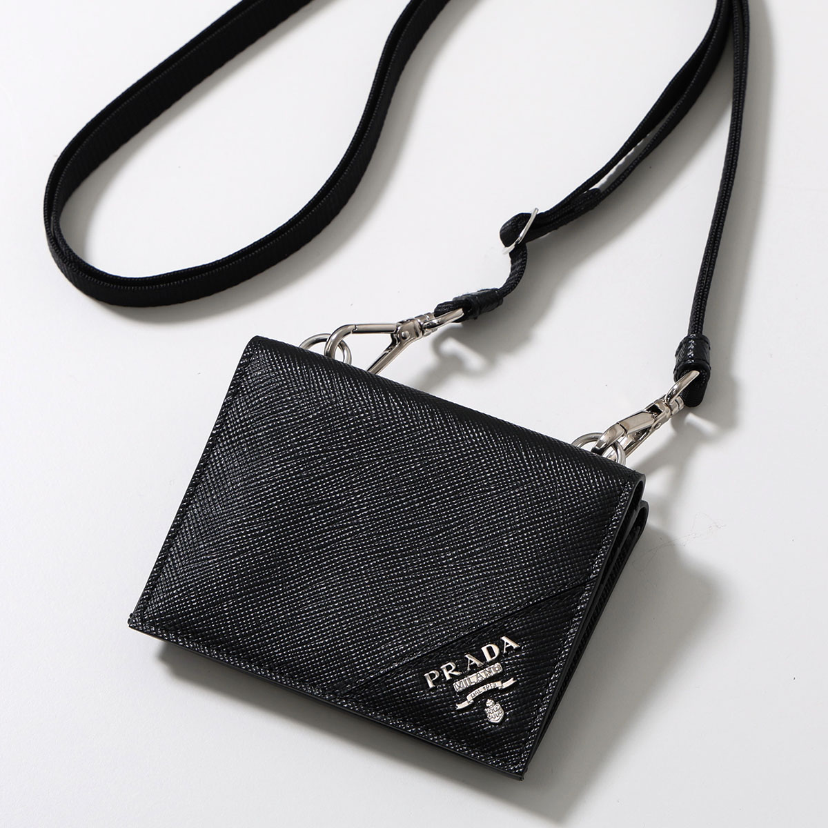 PRADAプラダ三角ロゴ コインケース サフィアーノレザー付属品完備 PRADAプラダ三角ロゴ コインケース サフィアーノレザー付属品