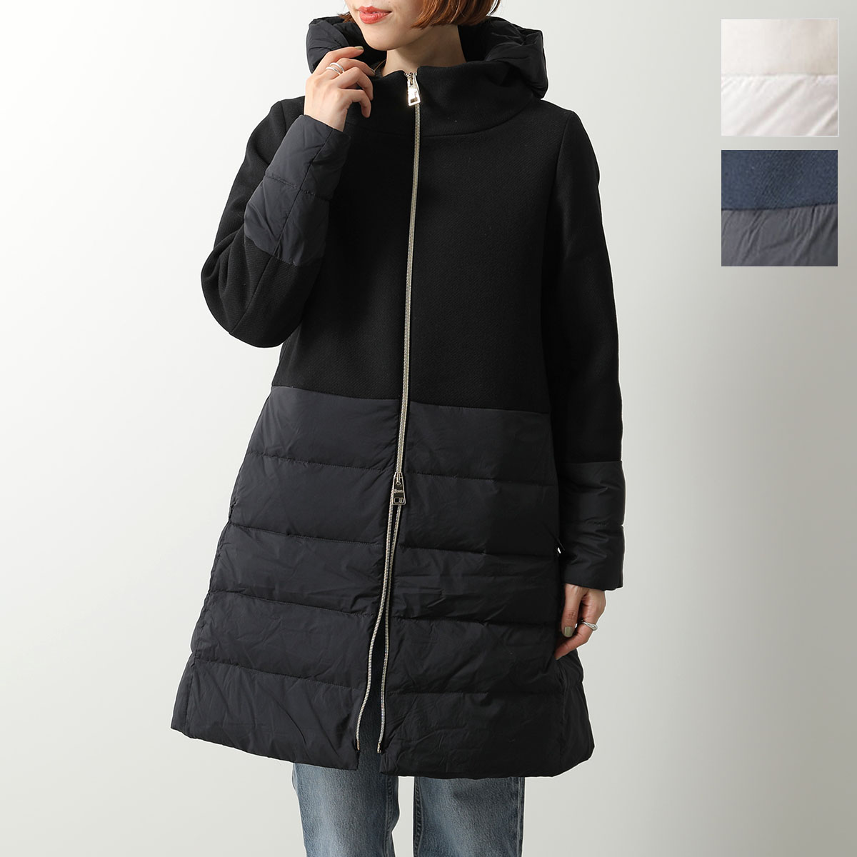 楽天市場】ヘルノ ダウン ウール 切り替え レディース 2024AW