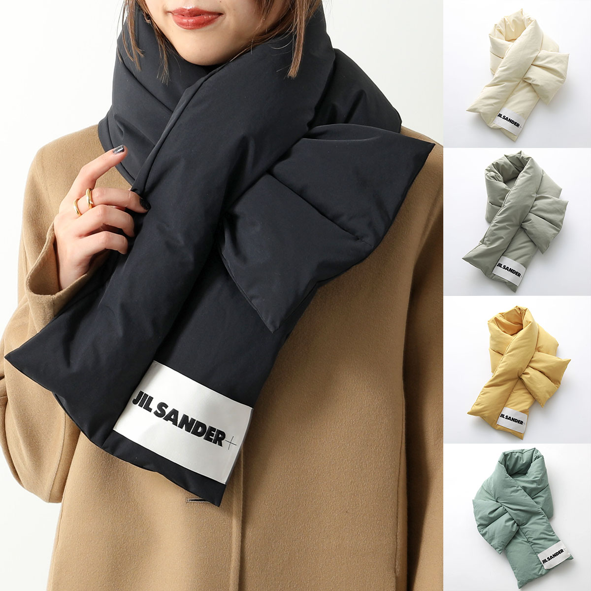 jil sander+ ダウンスカーフ 楽天市場】JIL SANDER+ ジルサンダー プラス マフラー DOWN