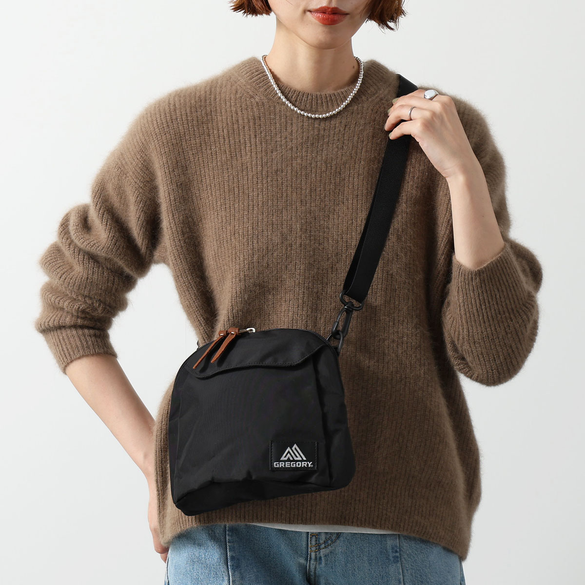GREGORY グレゴリー ショルダーバッグ TOASTY SHOULDER トースティーショルダー 144412 1041 レディース ナイロン 1L クロスボディ ミニバッグ 鞄 BLACK