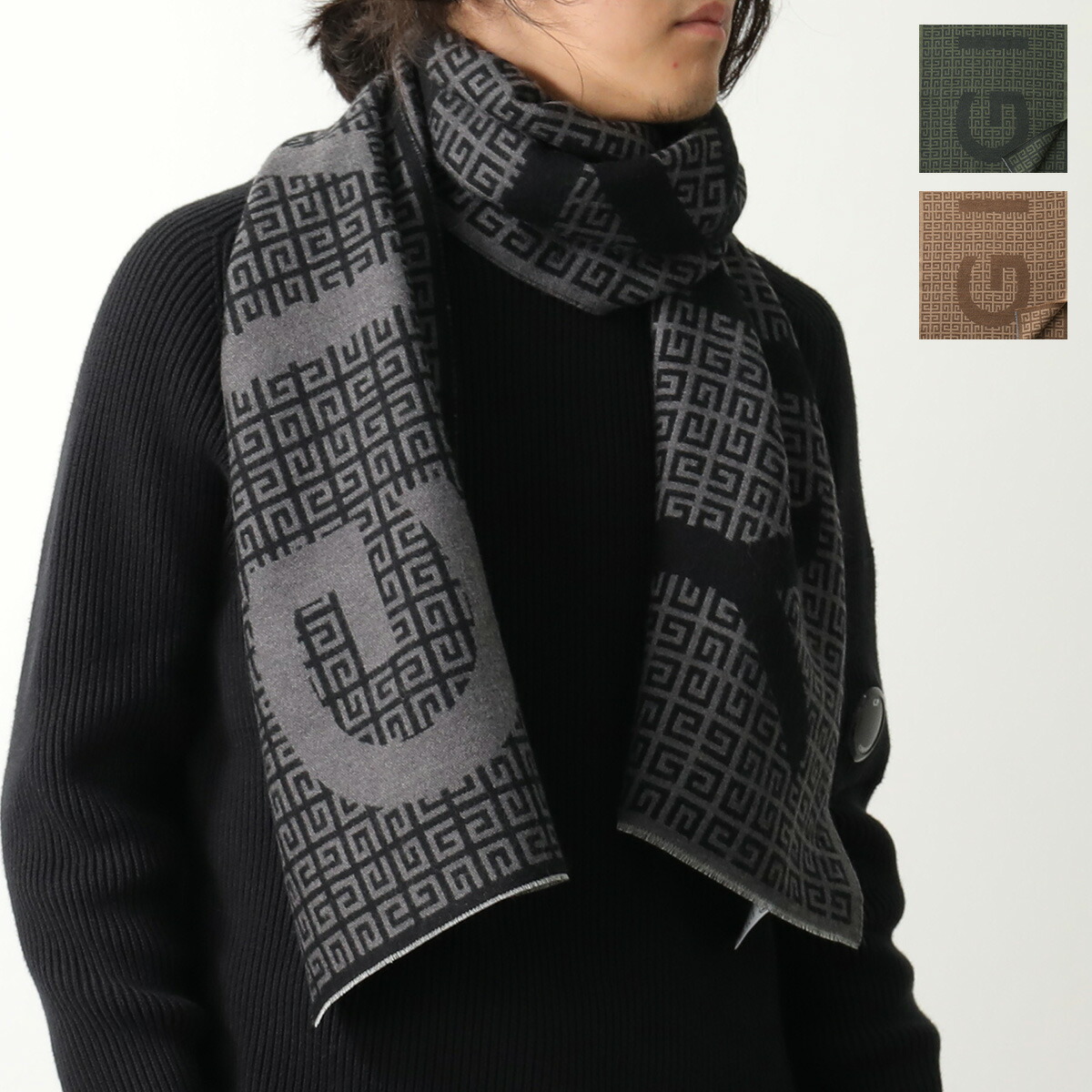 楽天市場】GIVENCHY ジバンシィ マフラー GV3518 J4968 メンズ 4G ロゴ