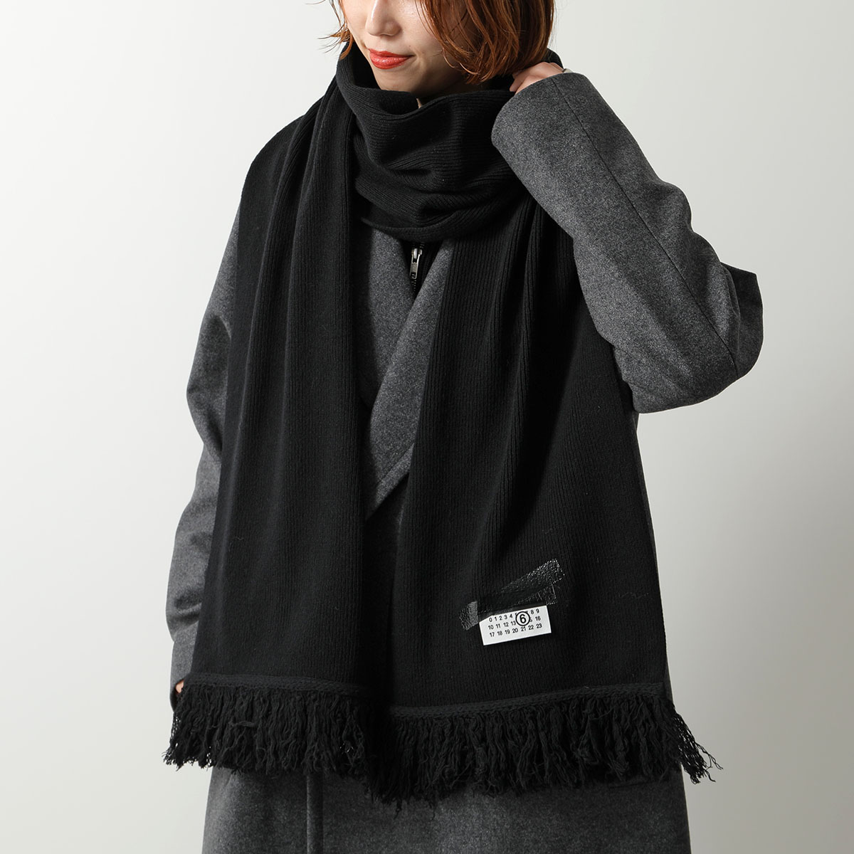 MM6 Maison Margiela Margiela6 リブ マフラー MM6 Maison Margiela Margiela6 リブ マフラー MM6 エムエム