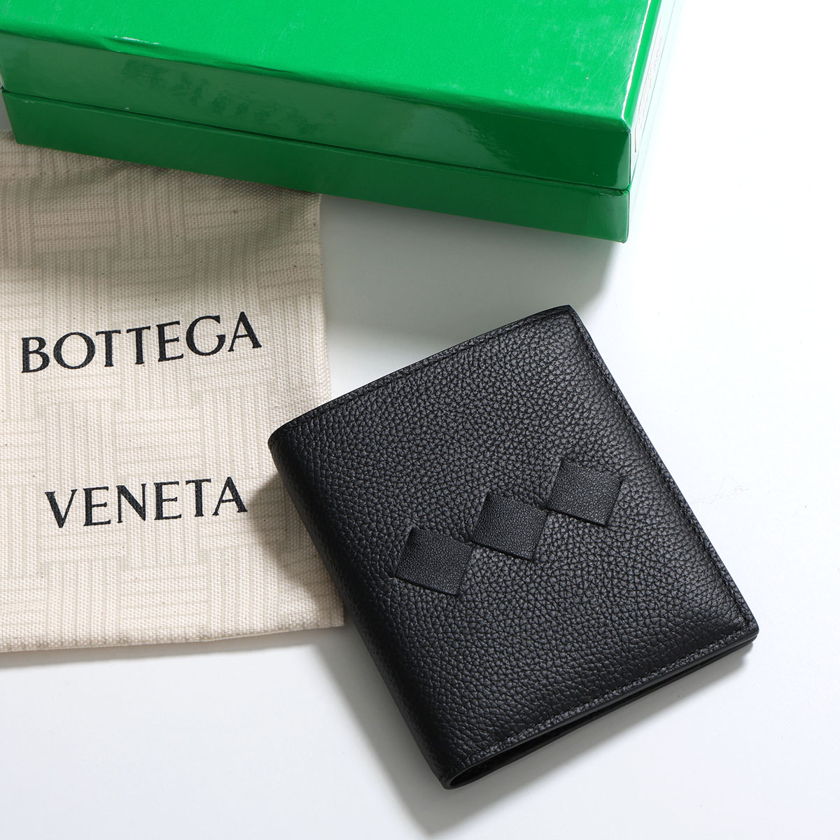 BOTTEGAボッテガヴェネタ イントレチャートカセット2つ折り財布付属品完備 BOTTEGA VENETA - BOTTEGA VENETA 財布 二つ折り カセット