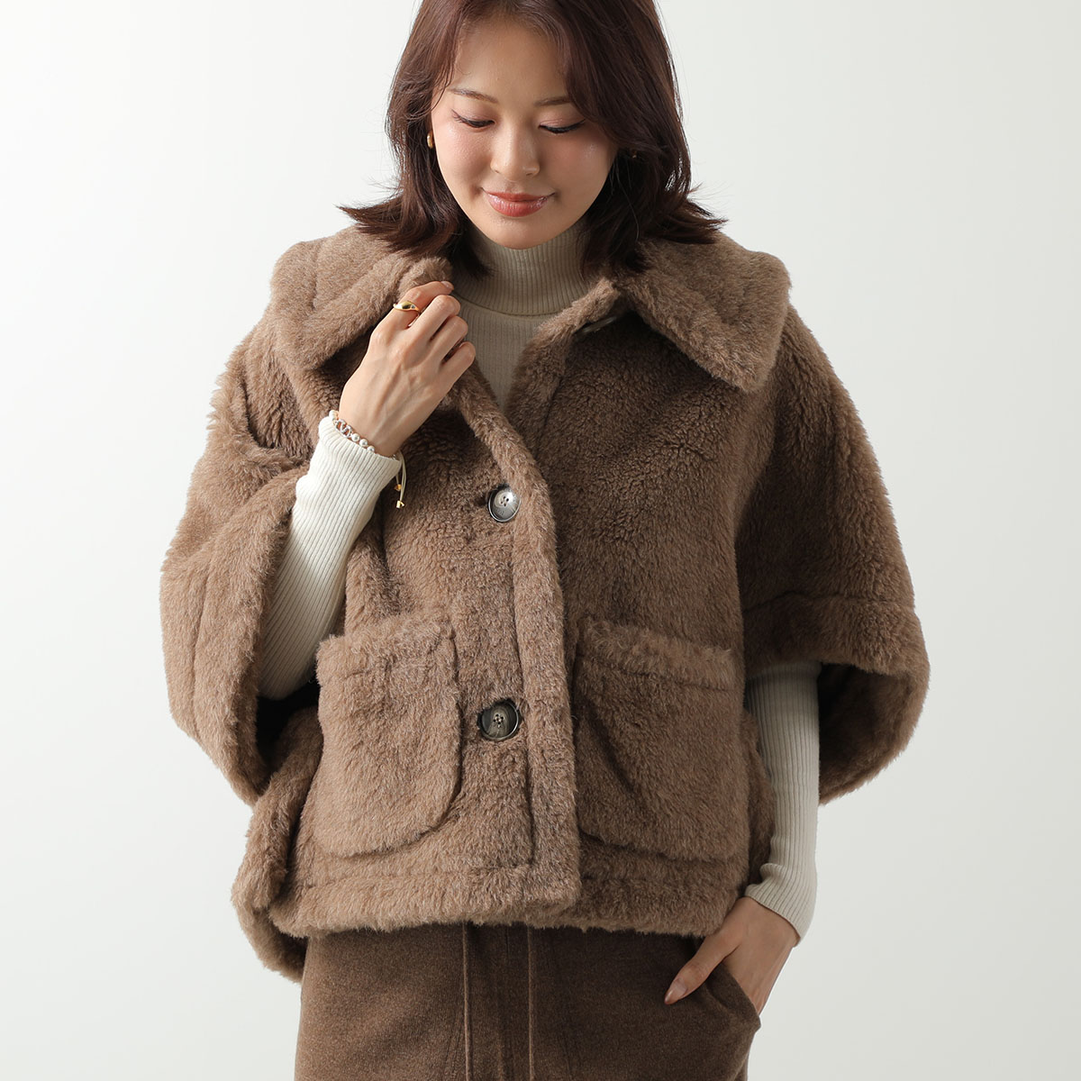 楽天市場】MAX MARA マックスマーラ ケープ PORDOI ポルドイ キャメル