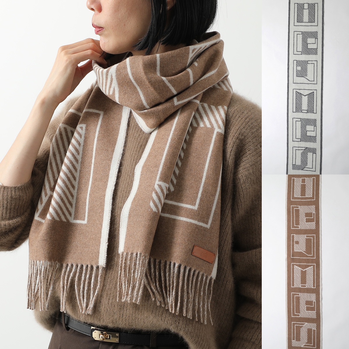 楽天市場】HERMES エルメス シュシュ クラウディア ブルーム CHOUCHOU