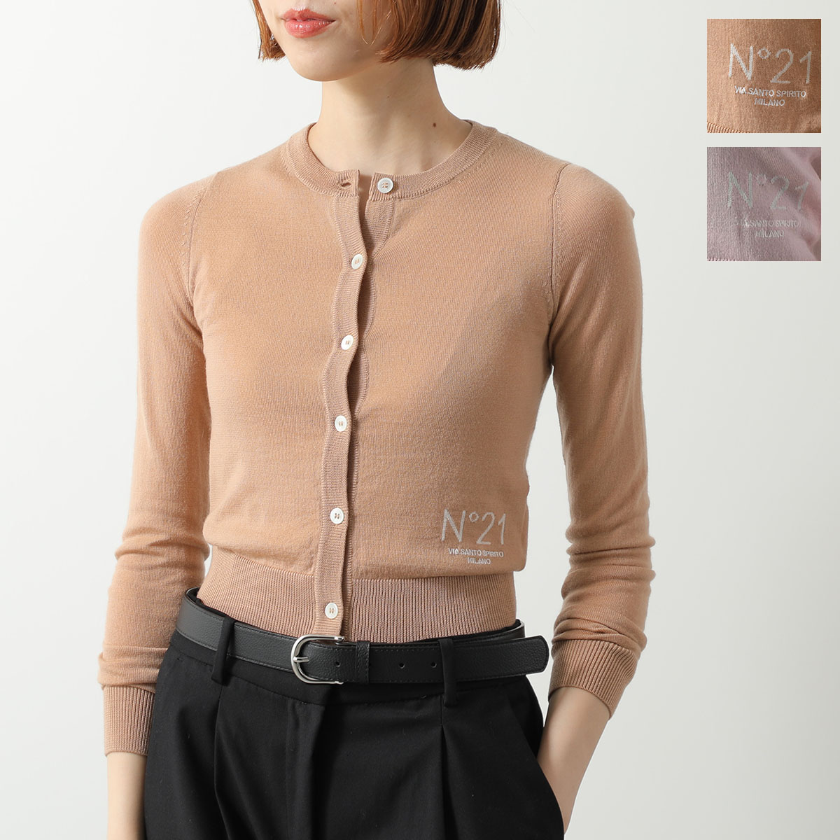 ヌメロヴェントゥーノ　カーディガン　38 N°21 Numero ventuno】ヌメロヴェントゥーノ フラワープリントニット