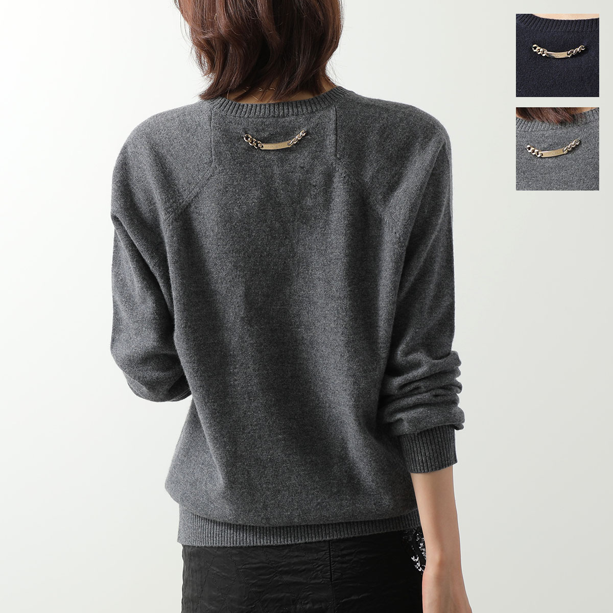 N°21 ブラック ニット セーター ヌメロヴェントゥーノ N°21 ニット