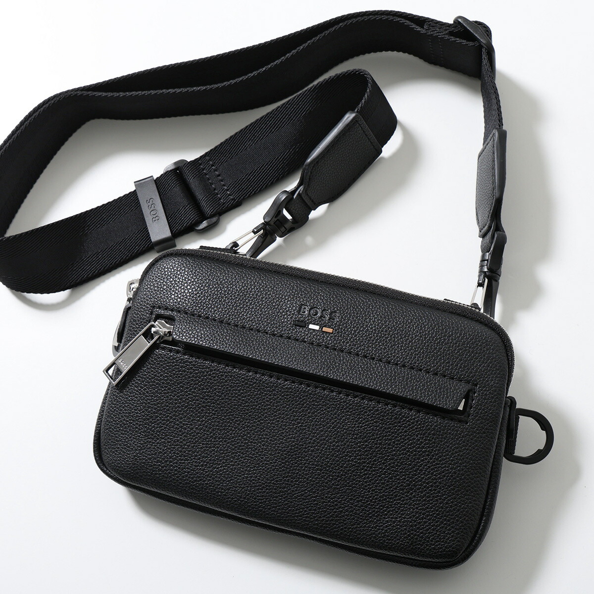 専用【BOSS】ボス レザー 黒 メンズ ショルダーバッグ Amazon | [BOSS] [ボス] レタリングロゴ ストラクチャードレザー