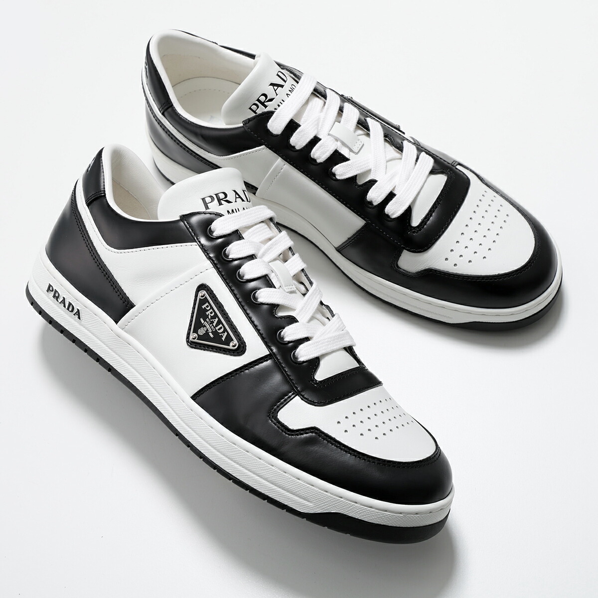 MH　PRADAシューズ Prada Monolith Brushed レザーシューズ | ブラック | FARFETCH JP