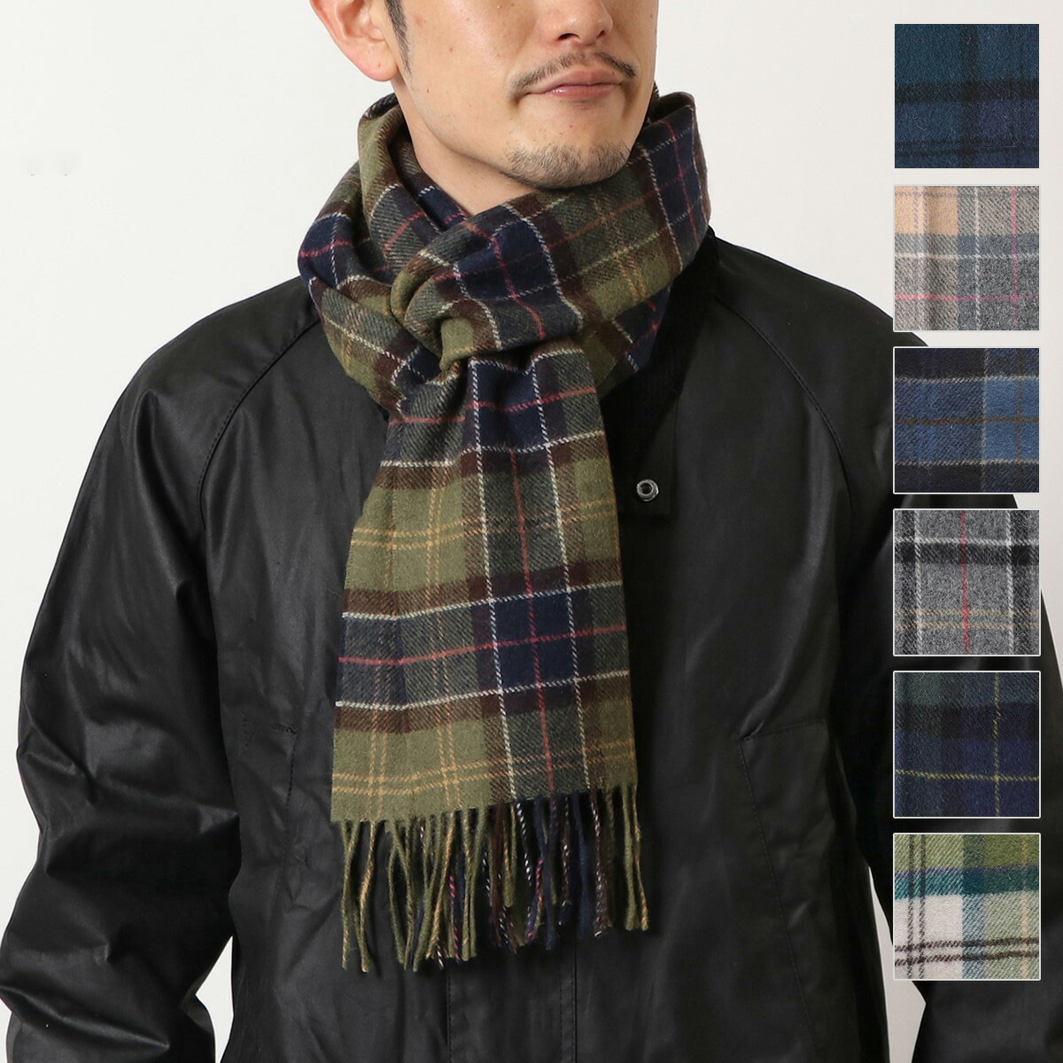 楽天市場】Barbour バブアー カシミヤ マフラー Tartan Cashmere Scarf