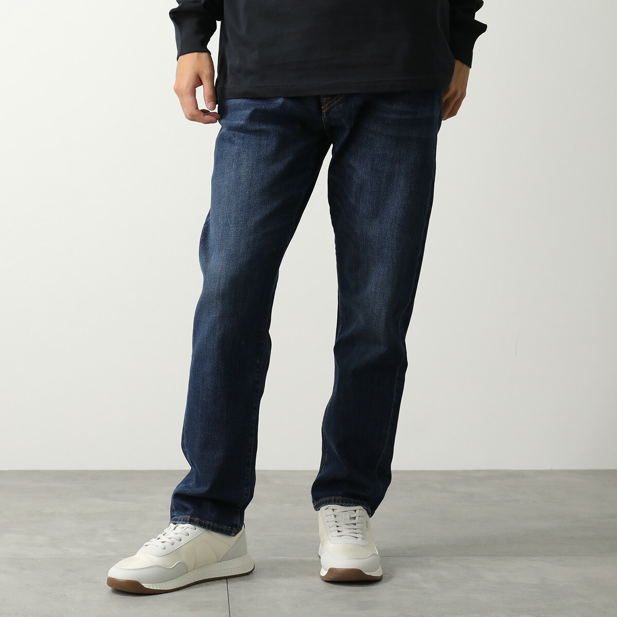 YCHAI イカイ ジーンズ PANTALONE 5 TASCHE ZIP YPU004 2DS0077 BN メンズ デニムパンツ テーパード ストレッチ 812/BLU