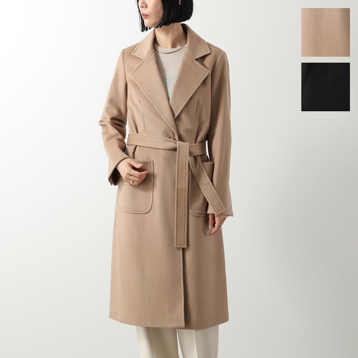 MaxMara マックスマーラ　レア　ベルテッドコート　40 ロングコート 楽天市場】MAX MARA Studio マックスマーラ ステュディオ