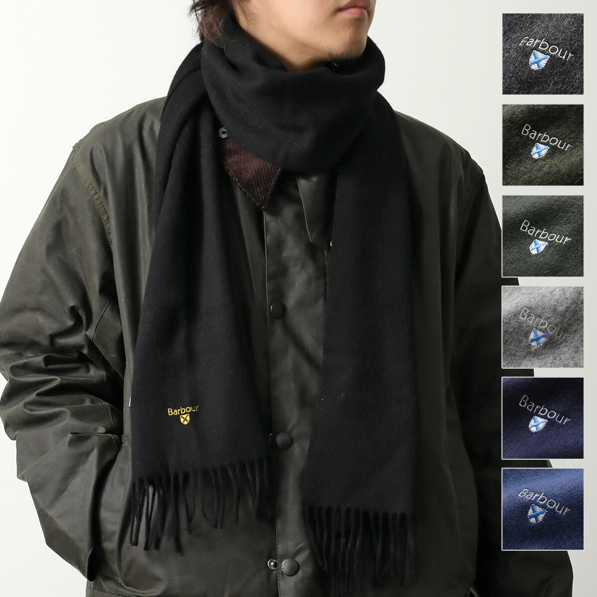 楽天市場】Barbour × GANNI バブアー ガニー コラボ マフラー LSC0455