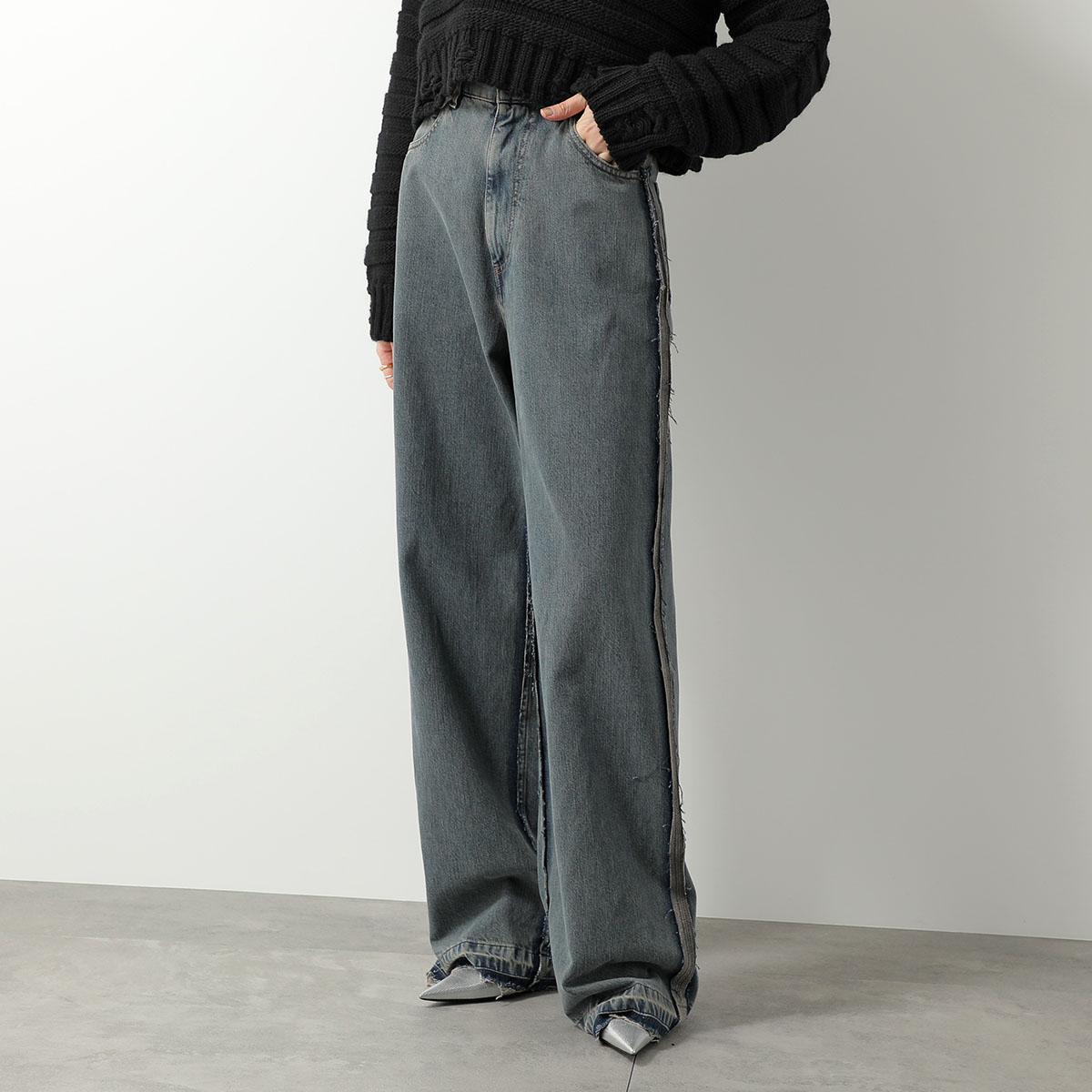 美品☆20AW／MM6／Maison Margiela／キャロットデニム／グレー 楽天市場】MM6 エムエムシックス メゾンマルジェラ ジーンズ S52LA0119