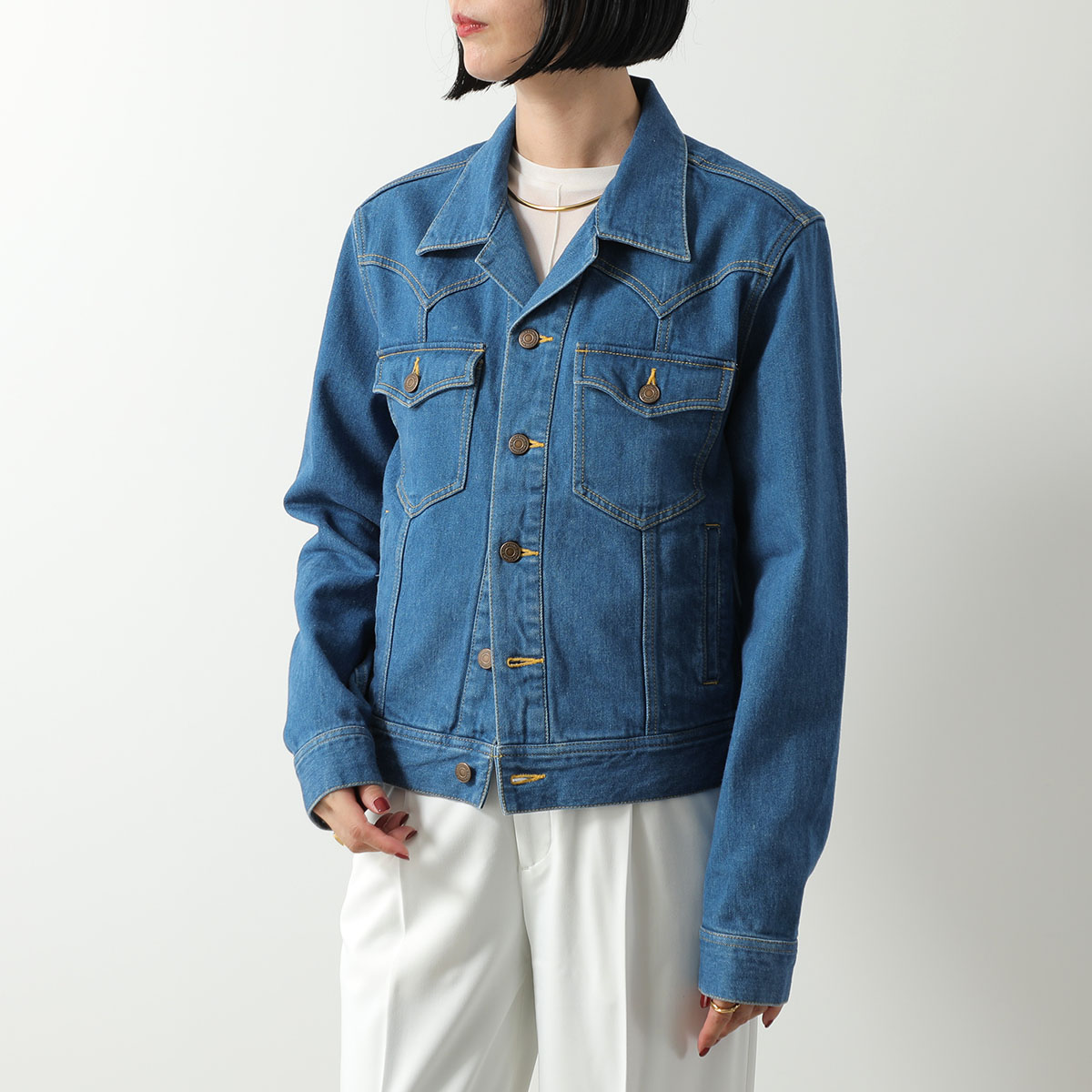 CELINE オーバーサイズ ボア デニムジャケット Gジャン 美品】CELINE デニムジャケット オーバーサイズ 日本製