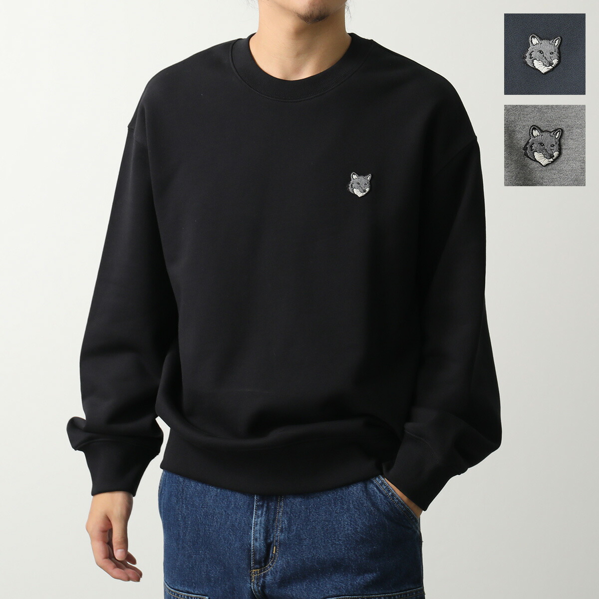 MAISON KITSUNÉ メゾンキツネ　ブラック スウェット XLサイズ MAISON KITSUNE PayPay最大12% メゾンキツネ メンズ スウェット