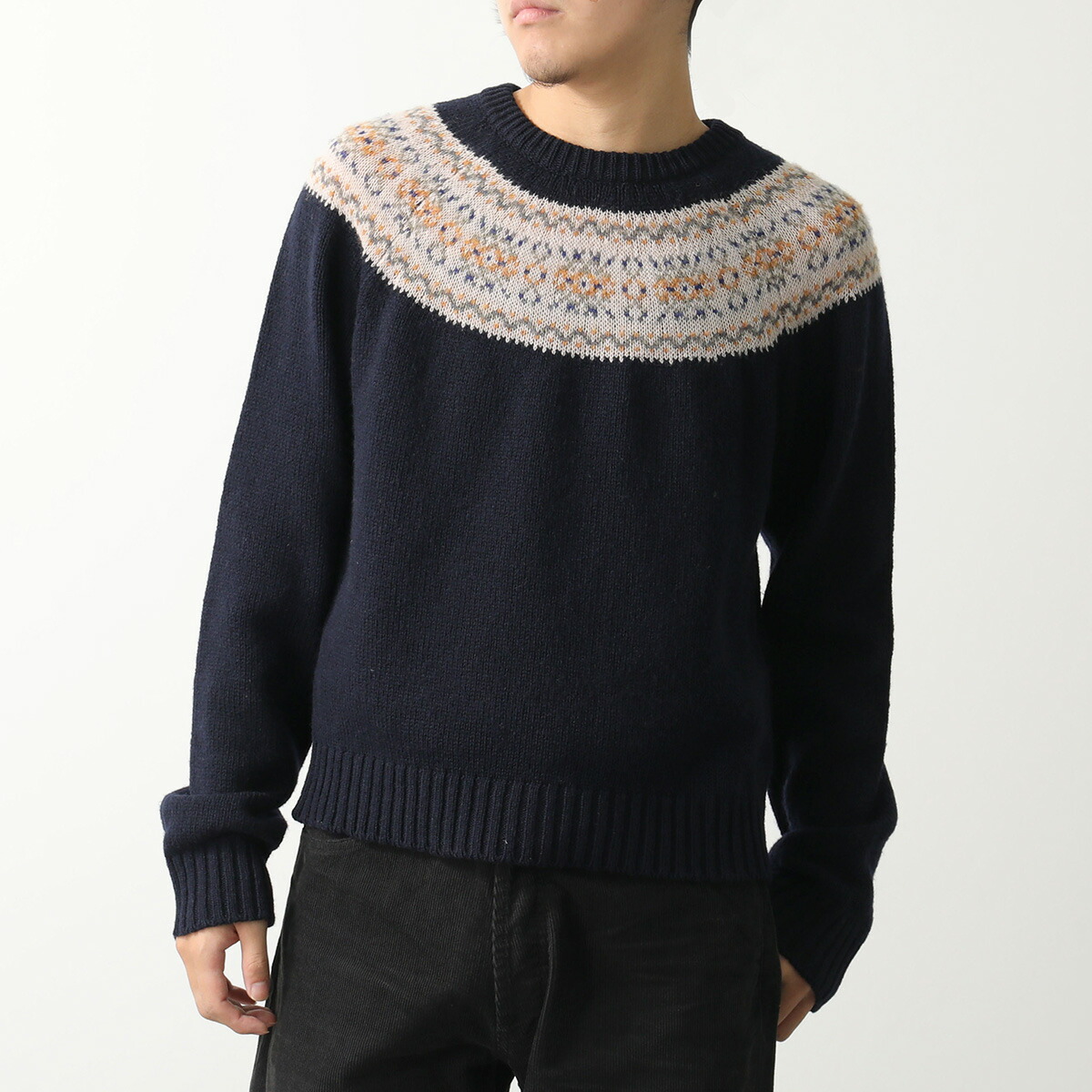 楽天市場】セリーヌ CELINE クルーネック ニット ブラック メンズ